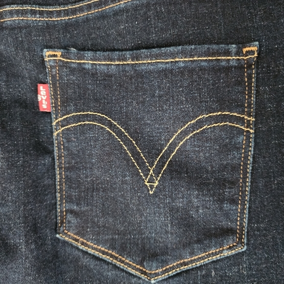 Levi's Classic Boot Cut size 14 women's denim jeans dark wash - Picture 11 of 16